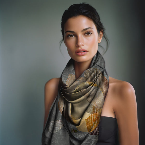 100% pure silk Wabi-Sabi - Silk Scarf