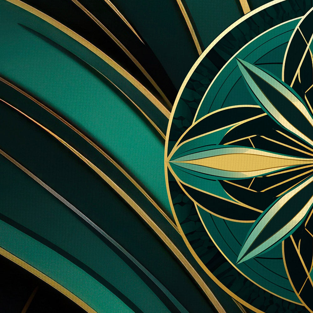 Jewels of Art Deco - Emerald-Flower
