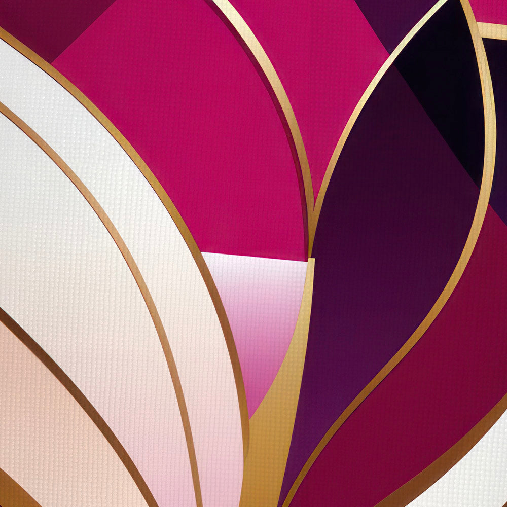 Jewels of Art Deco- Hope Pink Topaz- Pure 100% Silk Scarf