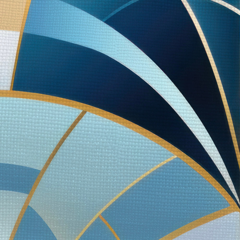 Jewels of Art Deco - Sapphire Arch - Pure Natural Silk Scarf