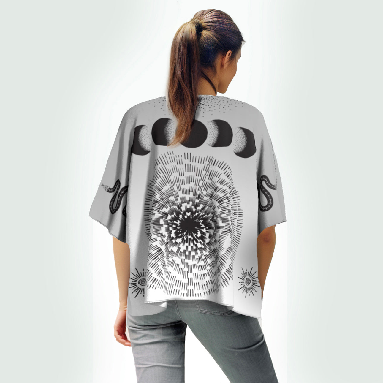 Mystic Moon Silk Kimono