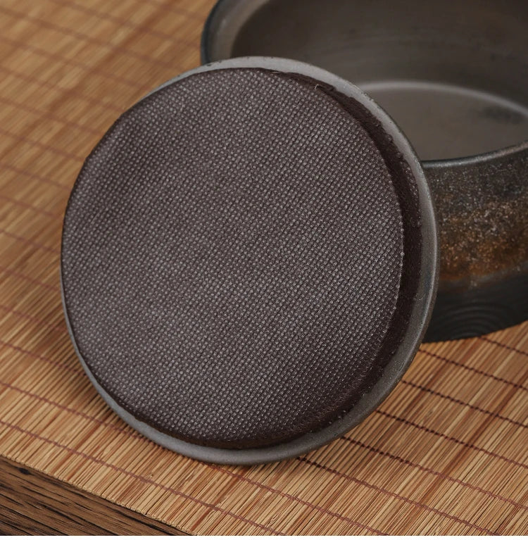 Wabi Sabi Rustic Vintage Japanese Ceramic Tea and Food Storage Jars with Lid