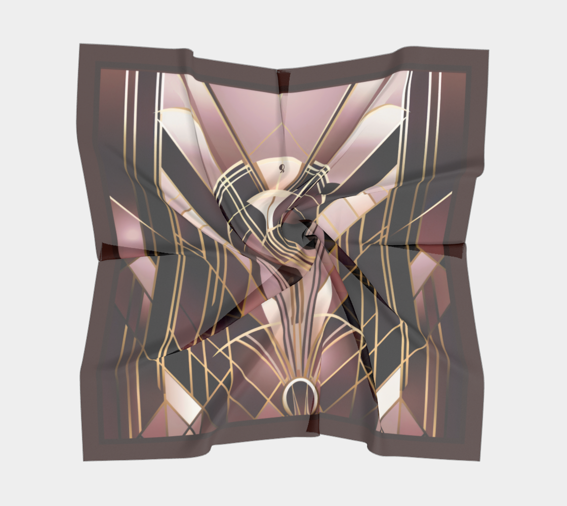 Sik Scarf Jewel of Art Deco - Jasper