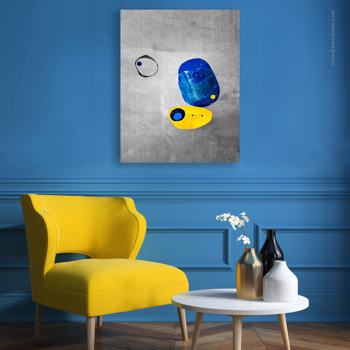 Art Gallery Nine Dimensions Mixed Media Art - Color Balance