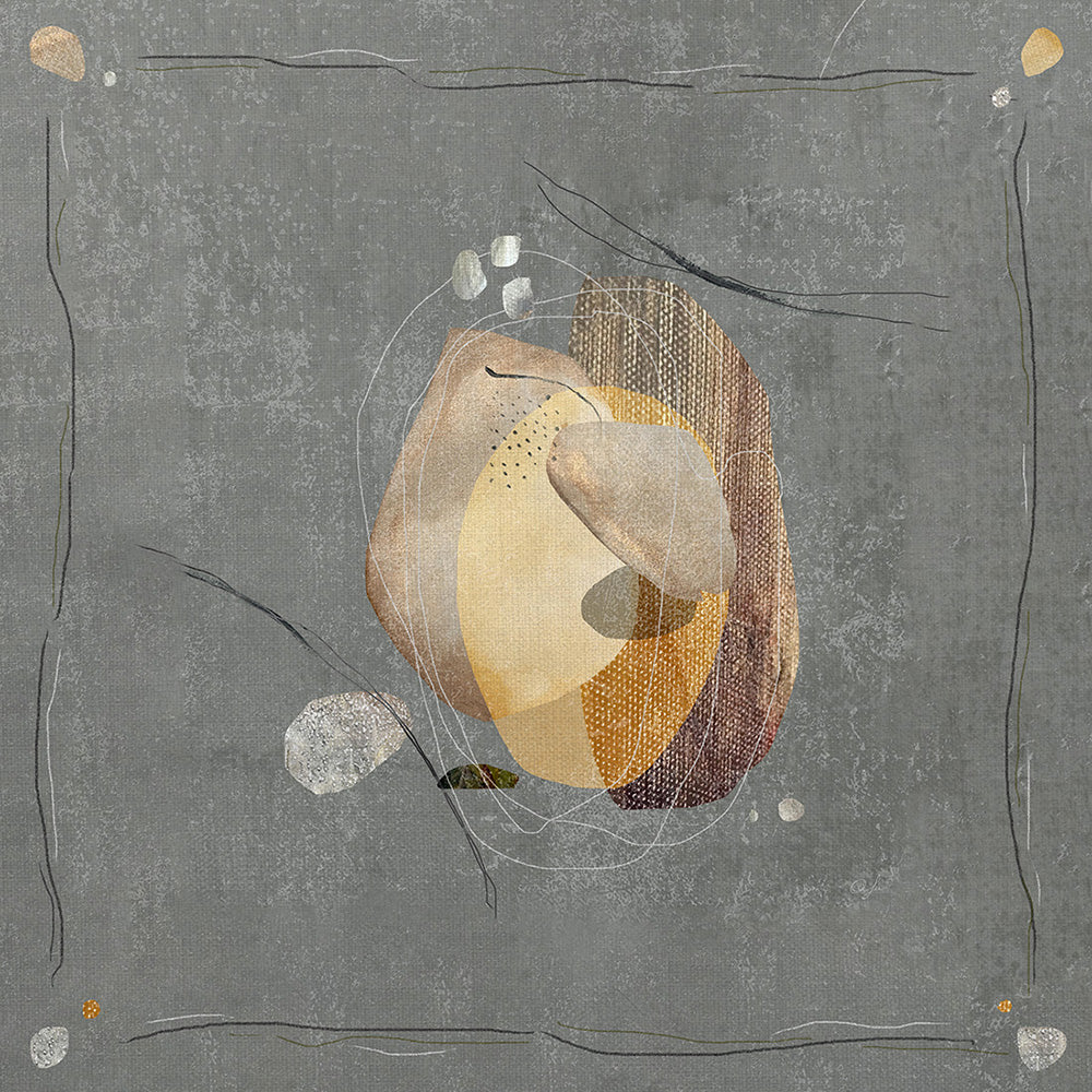 Wabi-Sabi - 100% Natural Silk Scarf, Original Art Silk Scarf