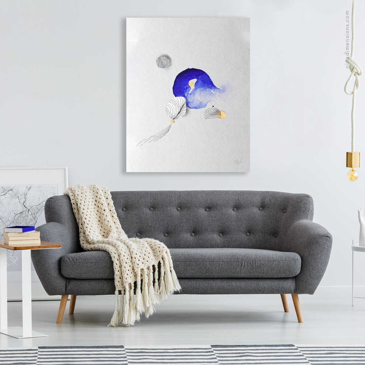 Art Gallery Nine Dimensions Abstract, Mixed Media, Minimal Art - Cosmic Travelers