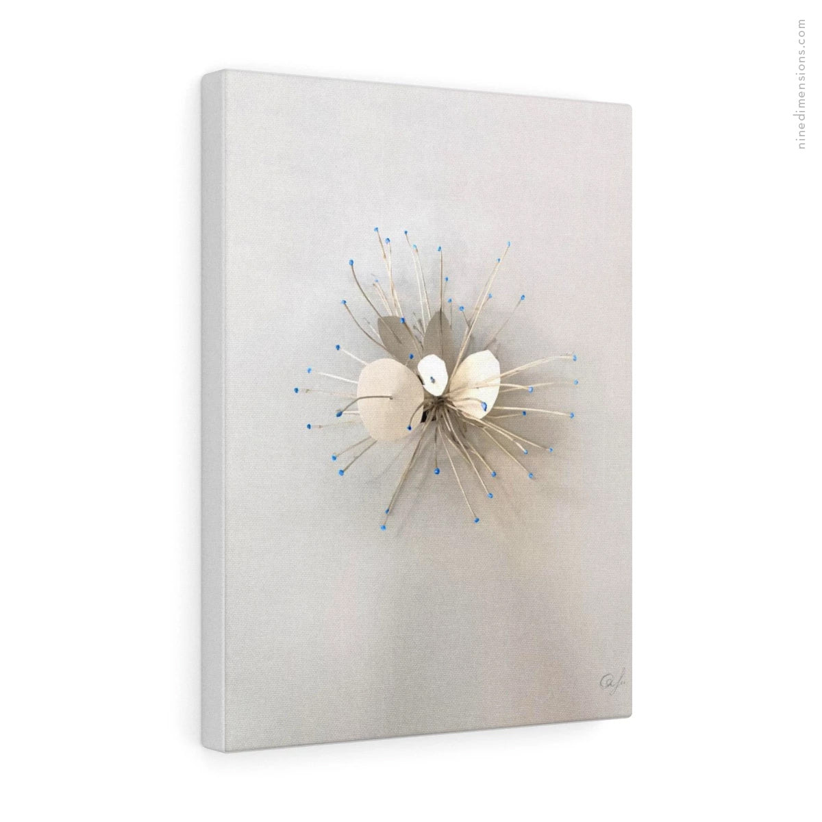 Nine Dimensions Art - Blue Points Mixed Media