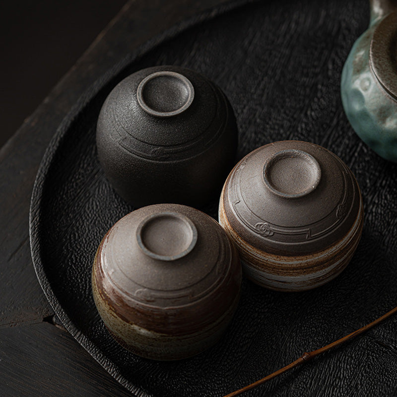 Japanese Style Handmade Stoneware Tea Cup