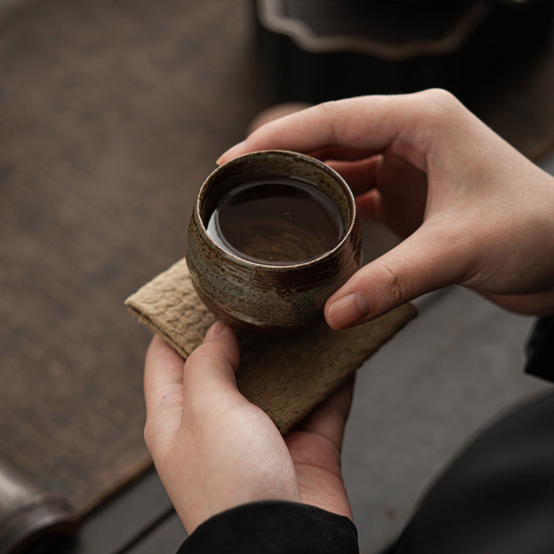 Japanese Style Handmade Stoneware Tea Cup