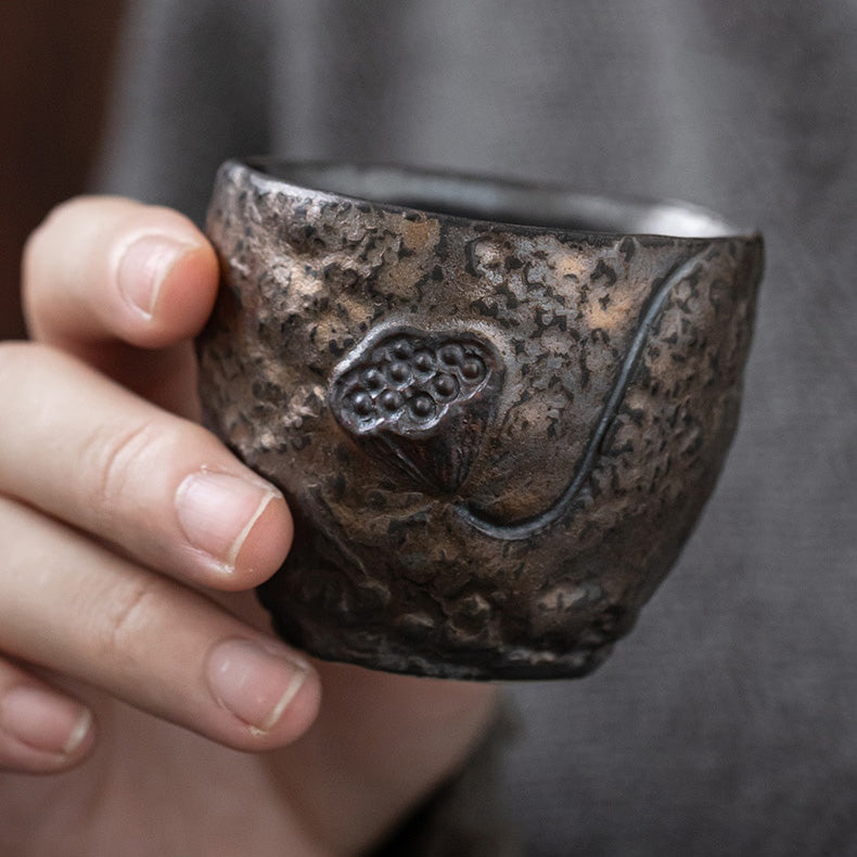 Wabi Sabi Japanese Handmade Stoneware Ceramic Tea Cup