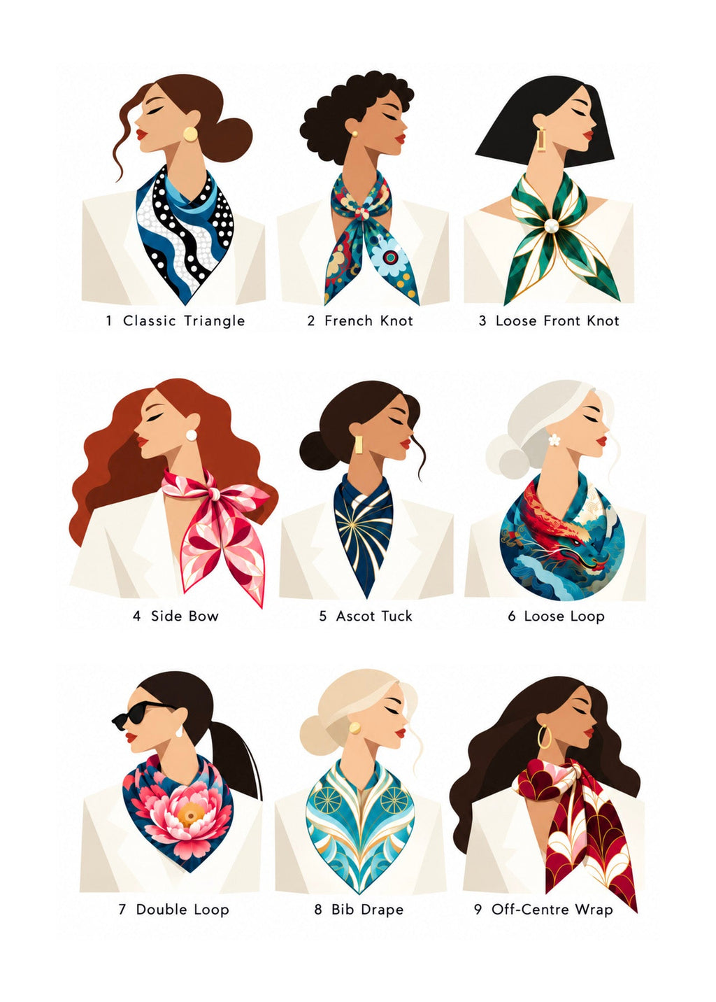The Art of Having Options. 9 Ways to Wear a Silk Scarf