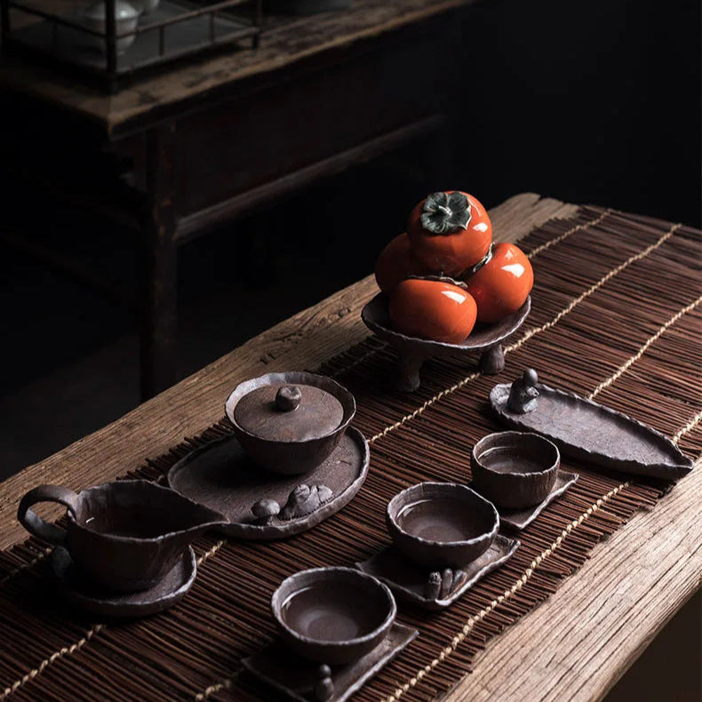 Wabi Sabi Zen Harmony Ceramic Bowl  for Tea Ceremonies