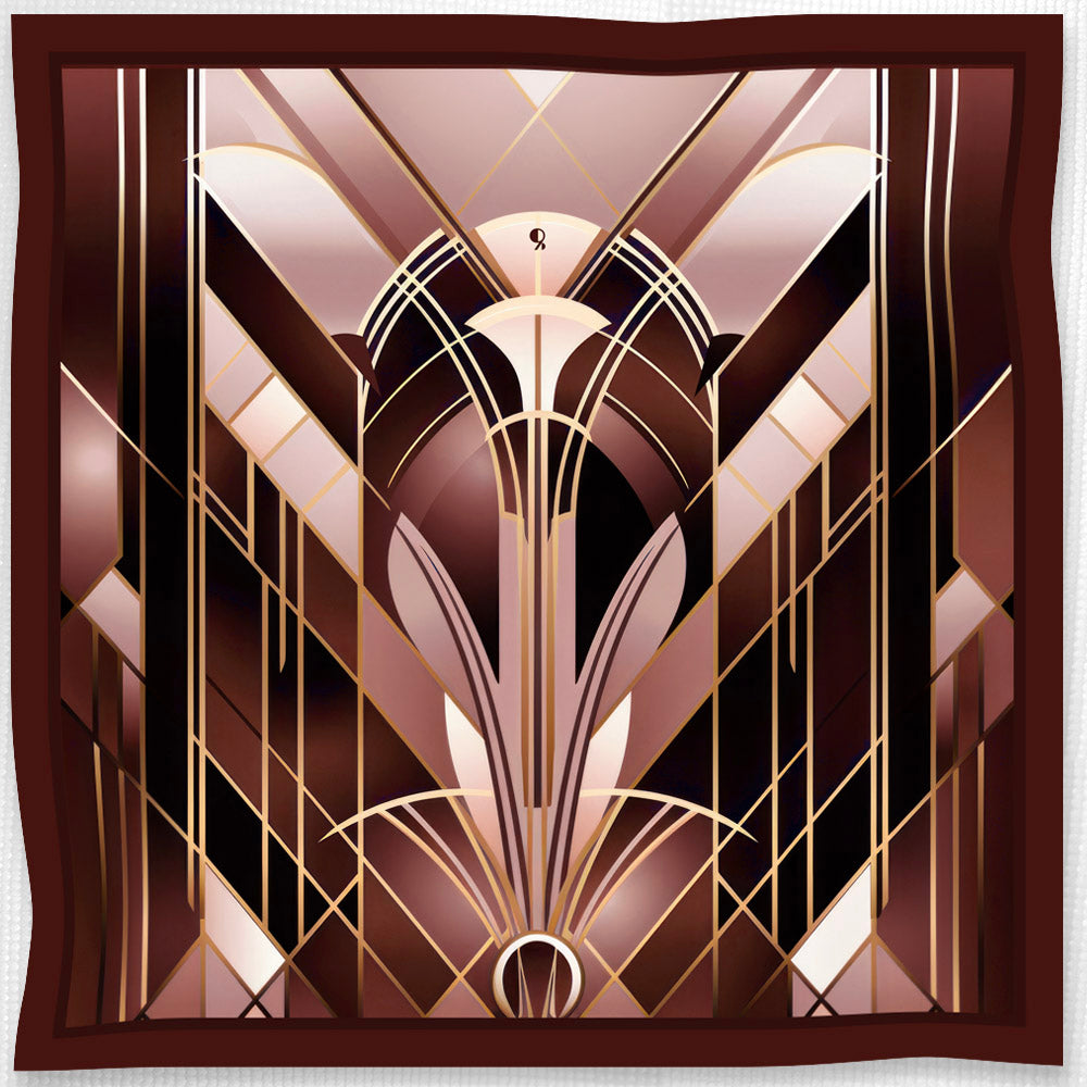 Sik Scarf Jewel of Art Deco - Jasper