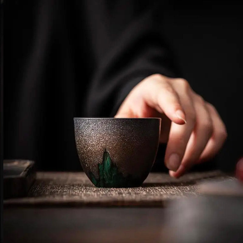 Wabi Sabi Japanese Ceramic Teacup