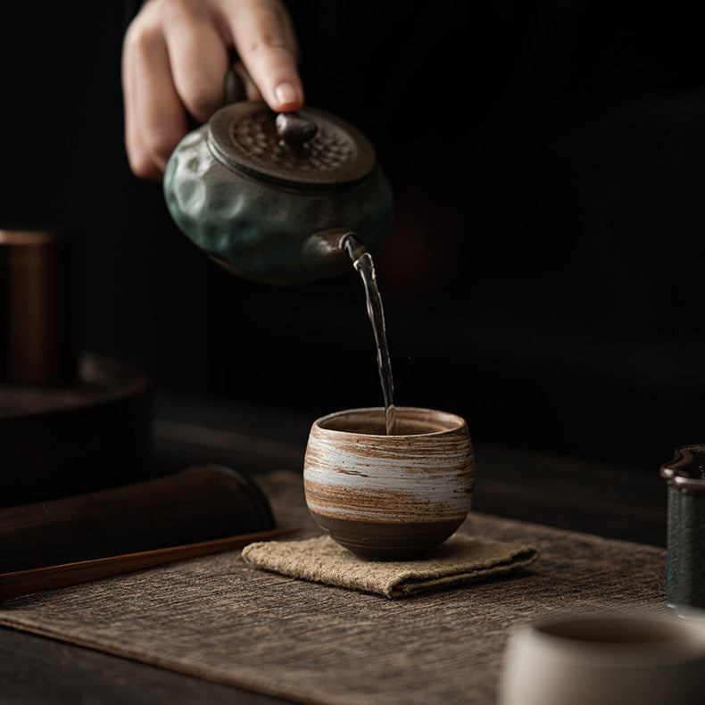 Japanese Style Handmade Stoneware Tea Cup