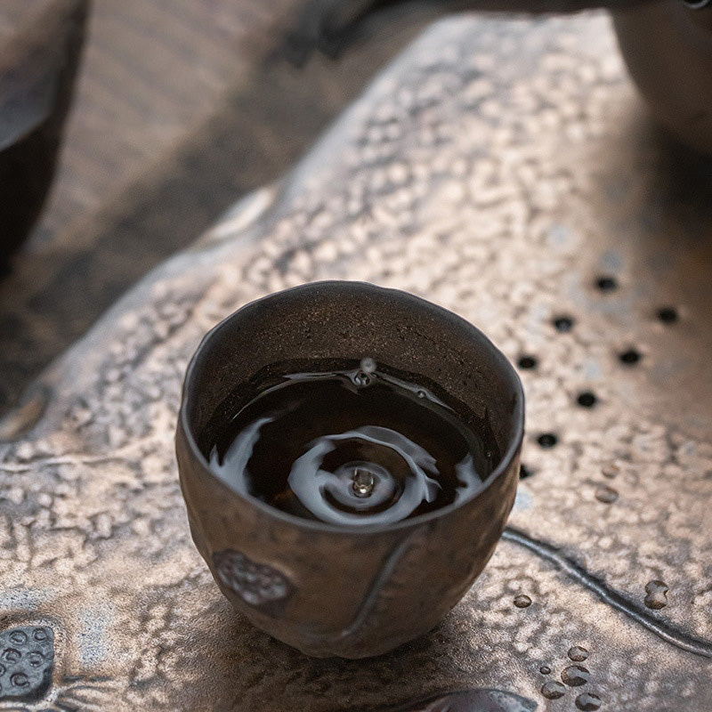 Wabi Sabi Japanese Handmade Stoneware Ceramic Tea Cup